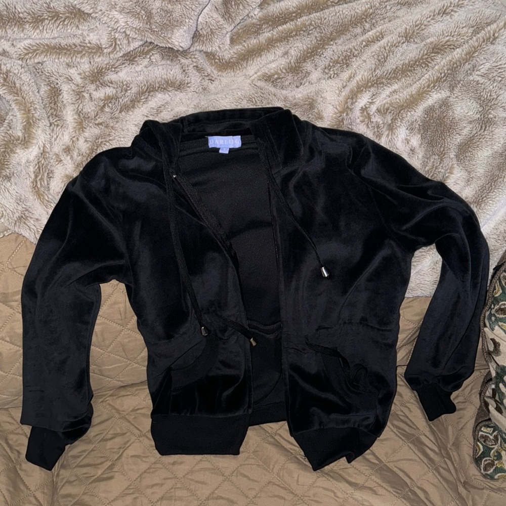 Soft Black Hoodie Jacket Small